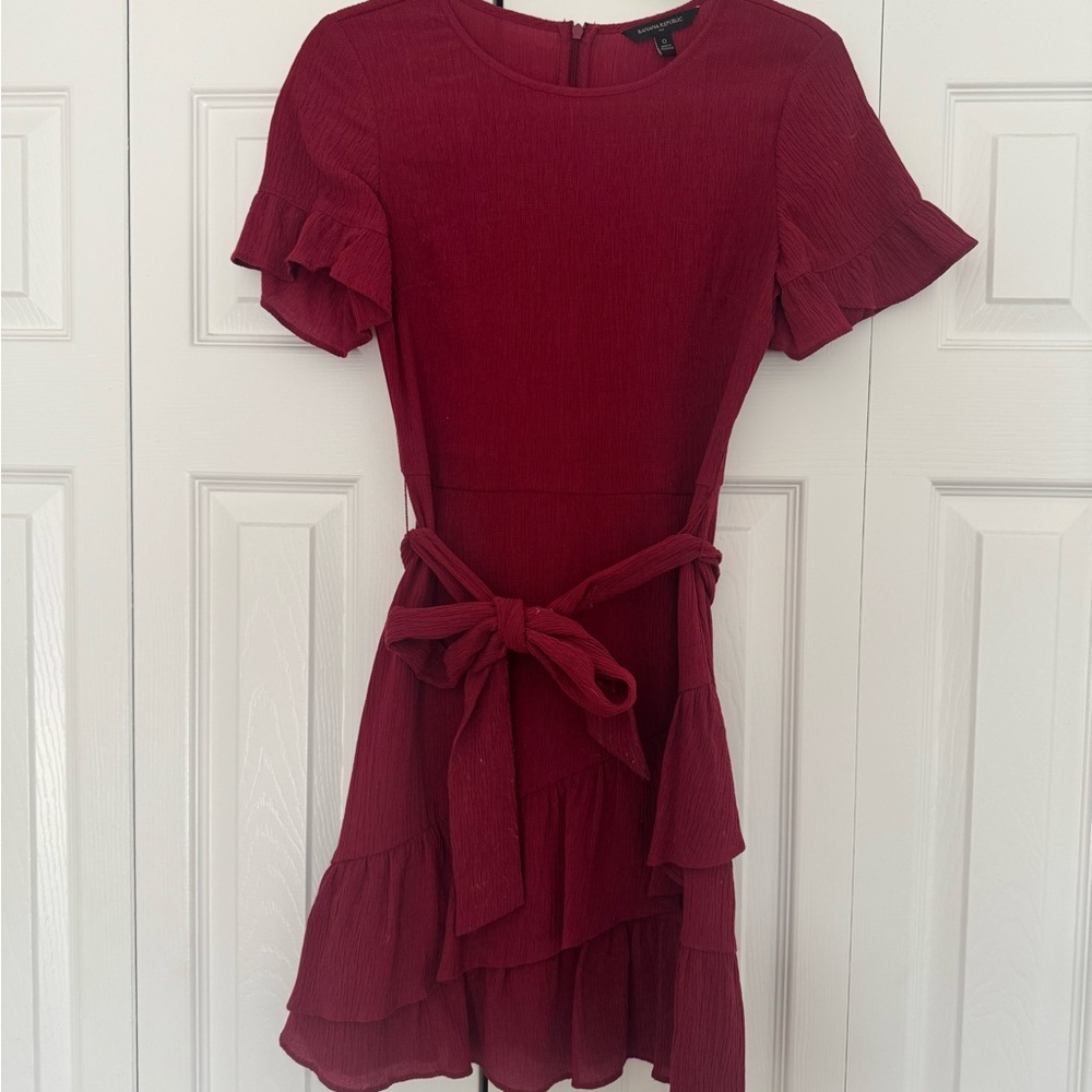 Banana Republic Rich Red Mini Dress